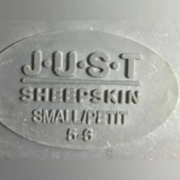 J.U.S.T Sheepskin Slippers - Size small 5-6 - Picture 10 of 12